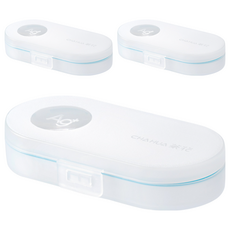 茶花 Ag+銀離子抗菌便攜式雙層藥盒, 獨立結構，分裝收納, 3個