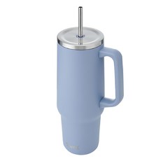 S'well Tumbler 不鏽鋼吸管保溫隨行杯, 1個, 繡球花藍, 1180ml