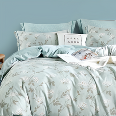 夢之語 吸濕排汗萊賽爾纖維七件式鋪棉床罩組