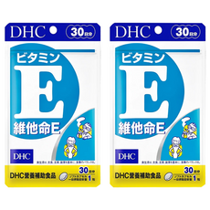 DHC 維他命E 100%植物萃取 增進肌膚與血球的健康, 30顆, 340mg, 2包