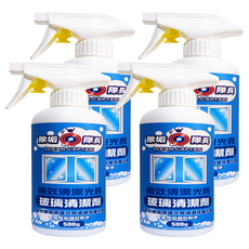 CLEAN CAPTAIN 除垢隊長 家事潔 玻璃光亮清潔劑, 500g, 4瓶