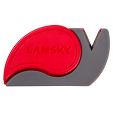 LANSKY 美國磁鐵吸附2合1功能V口磨刀器 陶瓷開箱刀片 LSSCUT 6.5 x 4cm 16g, 1個, 紅色