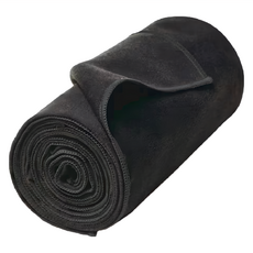 agoy 壁虎 SuperSoft 經典超柔感瑜珈鋪巾, 加厚設計 舒適吸汗 快乾親膚, 67 x 183cm, 石墨黑, 1條