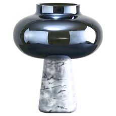 KUIBAO 快豹生活 Leif利夫大理石玻璃花瓶 矮款 2kg, 彩色