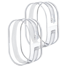 娃娃透明收納包 Set 2個 PVC材質, 18 x 14 x 8cm, 白色