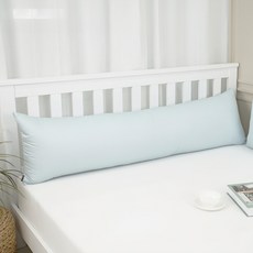 Comfy Life 韓國製造 柔軟方形長抱枕 淺藍色 150X45X20cm, 淺藍