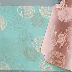 工妙堂 茶席 50 x 23cm, 圓融藍粉, 1個