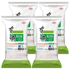 龍口 有機粉絲 有機馬鈴薯澱粉 有機綠豆澱粉 全素 台灣製造, 175g, 4包