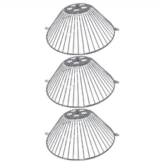 晶瓚 雙專利三合一櫻花油杯/櫻花架, 鐵架直徑約19.5cm 細網約19.5cm 油杯約12.5cm, 3個