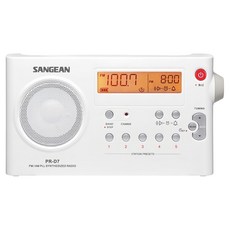 SANGEAN 山進電子 二波段數位式充電收音機, PRD7, 白色