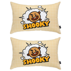 Nara Home Deco BT21 印花枕頭, Shooky, 2個