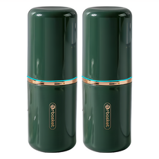 Nrbasket 簡約旅行用洗漱收納牙刷杯組, 防水耐磨, 多樣收納, 165g, 2個