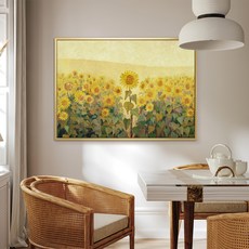 BOLUO GALLERY 菠蘿選畫所 掛畫 耀眼光芒向日葵 BFRG4619G, 42 x 59.4cm, 金色