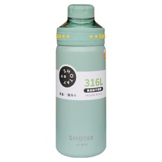 SHOTAY 尚泰 旋轉蓋戶外保溫保冷杯 ST-8265, 1個, 顏色隨機, 580ml