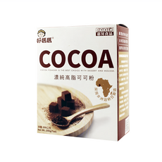 FAIRSEN 惠昇食品 好媽媽 濃純高脂可可粉, 無添加砂糖, 含膳食纖維, 採用非洲迦納豆, 可製作飲料、冰淇淋, 1盒, 200g