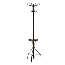 日系無印風衣帽架 PIK-001-BK 簡約設計 多功能收納, 黑色