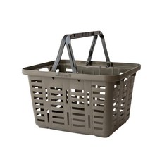 RING STAR Starke-R 超級籃 軍綠色 手把可內收 汽車保險桿材質 耐衝擊耐用收納籃, 1層, 1個