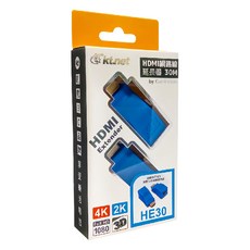 KTnet 廣鐸 HE30 4K HDMI網路延長器, 超低功耗, 體積小巧, 隨插即用, 1個