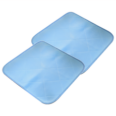 Betrise 貝翠絲 日系涼感紗輕薄型凝膠墊系列 坐墊 2個, 藍色, 涼感墊