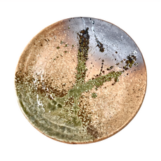 佐和陶瓷 吹9吋皿 日本製, 24 x 3.5cm, 織部, 1個