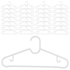 小麥購物 簡約風衣架 C455 40g, 白色, 60支