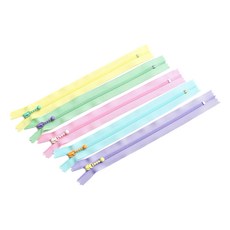 YKK 華可貴 小袋拉鍊，20cm彩色塑鋼拉鍊 5色套裝, 1包