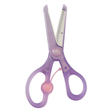 KUTSUWA 兒童安全彈力剪刀 SS117PU, 紫色, 1支