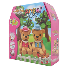 Donerland 天使黏土 泰迪熊情侶組，輕黏土，易塑形, 泰迪熊, 154g, 1盒