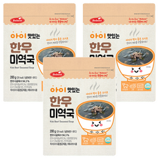 Bebest 貝思 兒童即食料理包 韓牛海帶湯, 200g, 3包