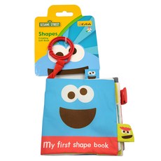 K's Kids 奇智奇思 芝麻街布書 形狀, 柔軟布書, 辨識形狀, 6個月以上, SESAME STREET