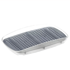 tescoma Clean海綿瀝水架 17.5 x 10.5 x 2.5cm 85g, 灰色 + 透明色, 1個