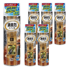 ST 雞仔牌 浴廁瞬間消臭力噴劑 木炭&檀香, 330ml, 6瓶