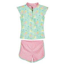 Playshoes 抗uv防曬短袖兩件組兒童泳裝