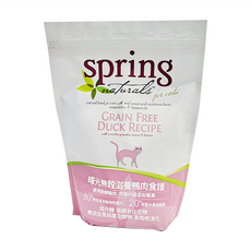 Spring Naturals 曙光 無穀滋養食譜貓糧, 鴨肉, 1360g, 1袋