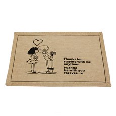 PARK AVENUE 和風日式印花防滑踏墊 聚酯纖維, 一生守候