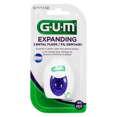 SUNSTAR 三詩達 G.U.M 超薄扁平膨脹牙線 含蠟 2030, 40m, 1個, 1個