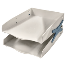 SYSmAX 雙層雙色A4公文架 280061, 灰白色, 2層