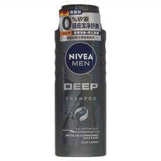 NIVEA 妮維雅 男士深極炭清新控油洗髮精，深層淨油，頭皮持久清爽, 400ml, 1瓶