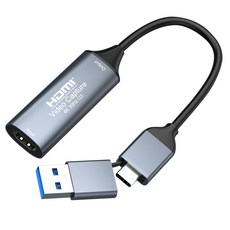 DigiFusion 伽利略 USB3.2 Gen1 TypeC+A HDMI影音擷取器, 最高擷取支援1080p 60Hz, 1個