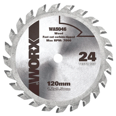 WORX 威克士 台灣公司貨 24T TCT 木材圓鋸片 WA5046 120mm, 1個
