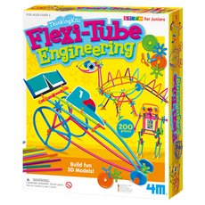 4M 思維創作 膠管工程師, 200件, 趣味3D模型, Multicolor, 1盒