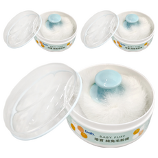 bab 培寶 純兔毛粉撲, 觸感柔細呵護肌膚, 3個, 85.5g