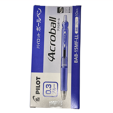 PILOT 百樂 Acroball 輕油筆 0.3mm 藍色 10支入 BAB-15MF-LL, 1盒