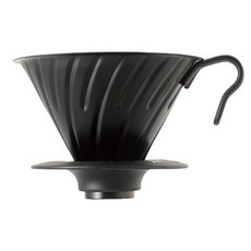 HARIO 好璃奧 V60霧黑金屬濾杯, 1個, VDMR-02-MB 1~4杯