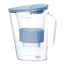 bianco dipuro 彼安特 AQUALITA 濾水壺 大濾水容量 五重精濾系統 免開蓋加水設計, 天空藍, 2.5L, 1個