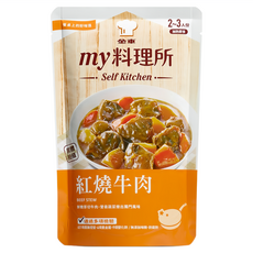 金車 my 料理所 紅燒牛肉 嚴選厚切牛肉、無添加、方便即食, 1包, 390g