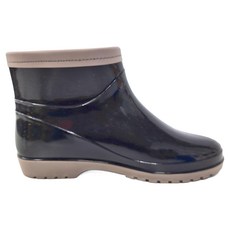 三和牌 MIT新素雅百搭短雨鞋/雨靴 休閒防水鞋 - 台灣製造, 24cm, 率性黑