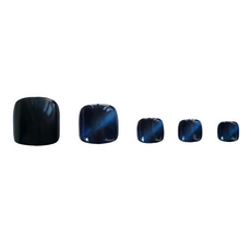 足部美甲貼片 Set 24片, Onyx Blue, 1組
