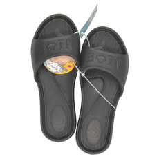 NICE微笑 輕量家居拖鞋, 黑色 S號, 菱紋式防滑, 240mm