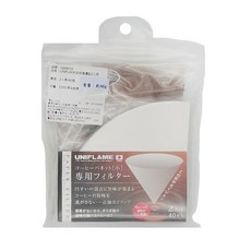 UNIFLAME 咖啡過濾紙 2人用 100% 原生紙漿, 40入, 1袋